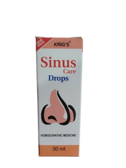 Krig's Sinus Care Drops packaging on a white background