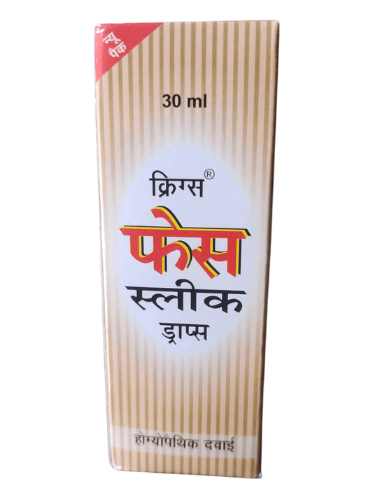 Krengs Face Salicylic Drops packaging with text on a white background
