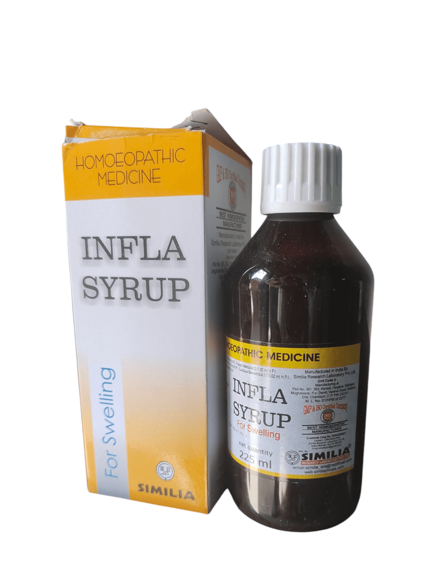 Similia Infla Syrup Homeopathic Medicine for inflammation, joint pain, swelling, and muscle discomfort – natural anti-inflammatory support.